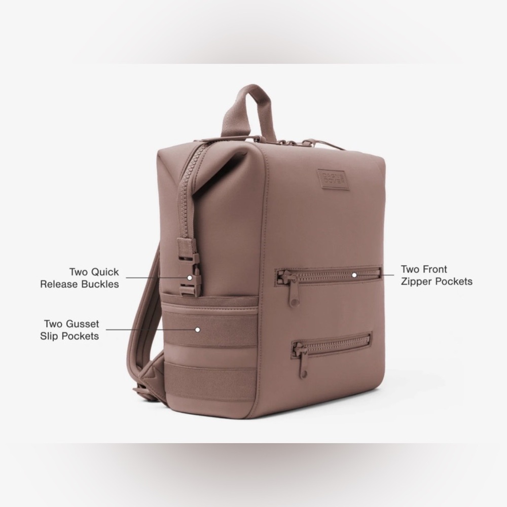 Dagne Dover Info Heathered Gray Backpack